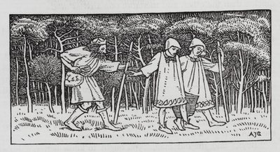 هانز كريستيان أندرسن: The Elfin Hill (litho) بواسطة آرثر جوزيف جاسكين