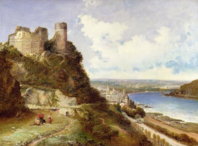 قلعة Oberwesel وشونبيرج راين ، ألمانيا بواسطة آرثر جوزيف ميدوز