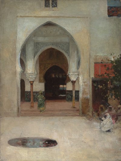 دراسة عن "على باب Seraglio" ، ج. 1890 بواسطة آرثر ميلفيل