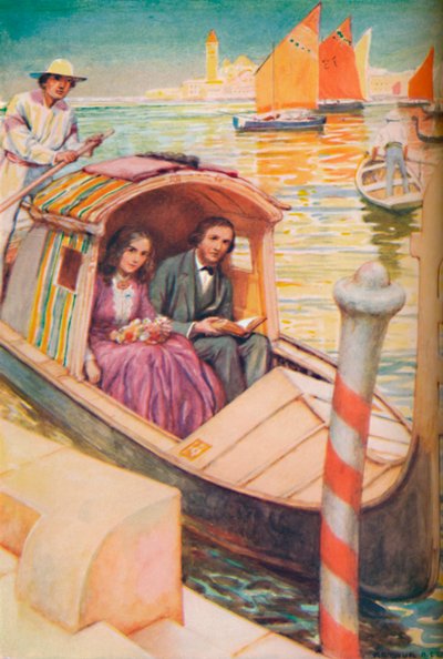 The Brownings in the Gondola City، c1925 بواسطة آرثر بيرسي ديكسون