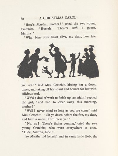 `` Bob Cratchit and Tiny Tim &39;&39; ، 1915 (ليثو) بواسطة آرثر راكهام