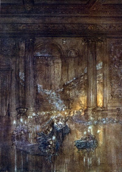 رسم إيضاحي لآرثر راكهام (1867-1939) لحلم ليلة صيفية بقلم ويليام شكسبير بواسطة آرثر راكهام
