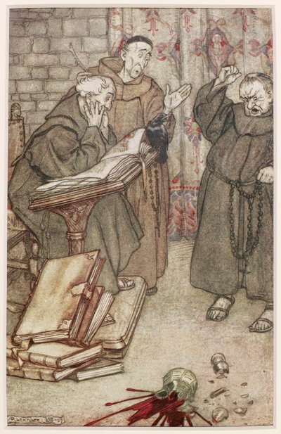 رسم توضيحي لجاكداو ريمس ، 1907 بواسطة آرثر راكهام