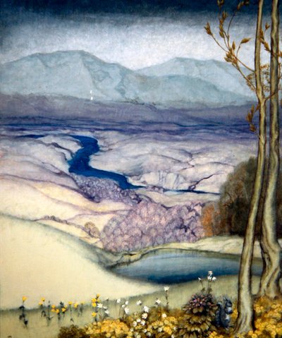 المناظر الطبيعية ، ج 1920 (مرحاض على ورق) بواسطة آرثر راكهام