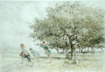 Scrumping (ألوان مائية على ورق) بواسطة آرثر راكهام