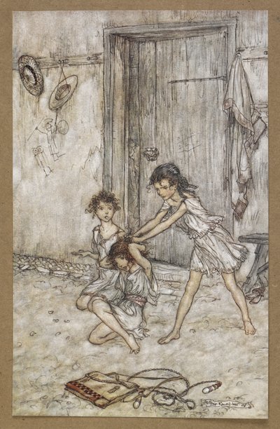 كانت امرأة مشاكسة عندما ذهبت إلى المدرسة. مشهد من فيلم A Midsummer Night