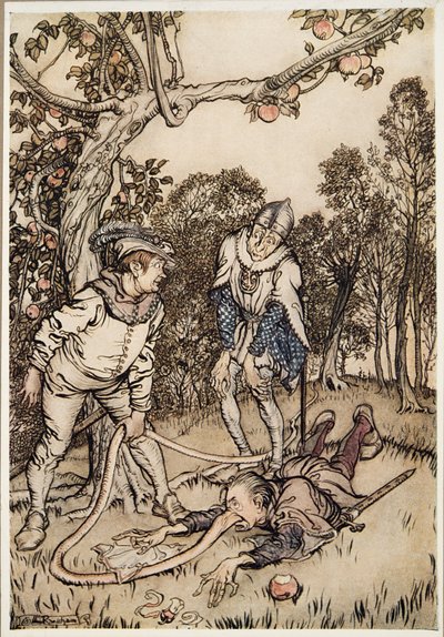The Nose Tree ، من Little Brother & Little Sister وحكايات أخرى بواسطة Brothers Grimm ، pub.1917 بواسطة آرثر راكهام
