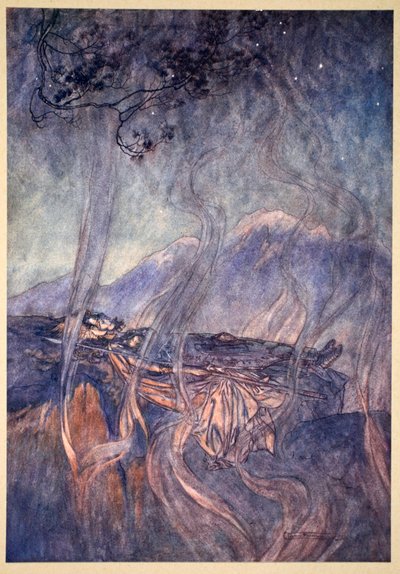 "نوم برونهيلد" ، 1910. بواسطة آرثر راكهام