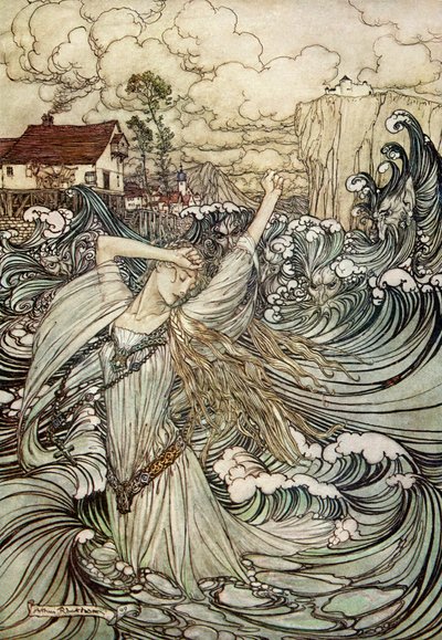 Undine بواسطة Friedrich de la Motte Fouqué بواسطة آرثر راكهام