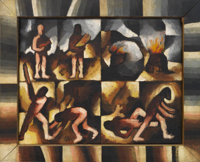 دورة العهد القديم لقايين وهابيل ، 1918. بواسطة آرثر سيغال
