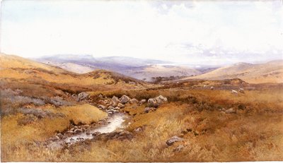 على تلال Windermere (لون الجسم ، قلم رصاص ومرحاض على ورق) بواسطة آرثر تاكر