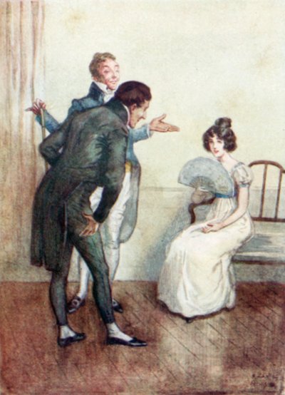 رسم توضيحي لدير Northanger لجين أوستن بواسطة آرثر واليس ميلز
