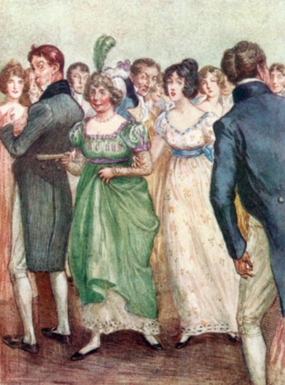 رسم توضيحي لدير Northanger لجين أوستن بواسطة آرثر واليس ميلز