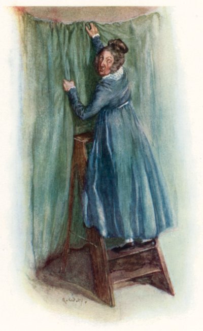 رسم توضيحي لدير Northanger لجين أوستن بواسطة آرثر واليس ميلز