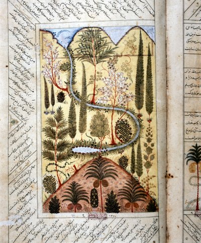 الحديقة الفارسية (مصغرة) بواسطة فنان غير معروف