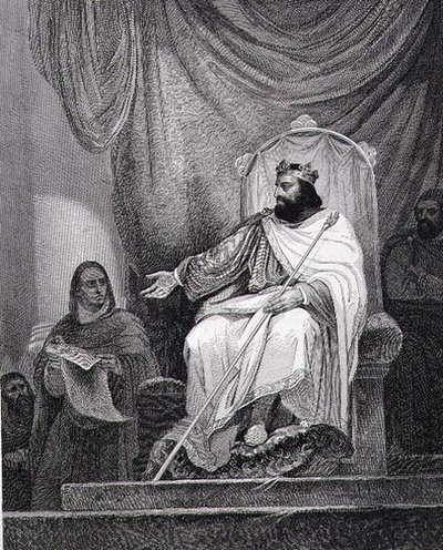 أصدر شارلمان (742-814) عاصمة هيرستال عام 779 ، نقشها لوكلير (نقش) بواسطة آري (بعد) شيفر