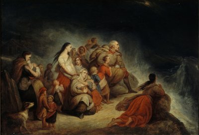 العاصفة ، حوالي 1820. بواسطة آري شيفر