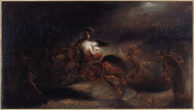 Lénore, les morts vont vite, حوالي 1830 (زيت على قماش) بواسطة آري شيفر