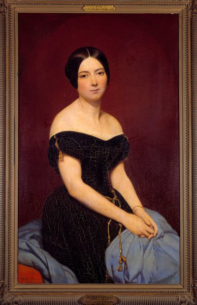 صورة مدام إدموند كاييار ني سيبيير لوحة بقلم آري شيفر (1795-1858) 1842 صن. 1،18x0،74 م باريس ، متحف كارنافالي بواسطة آري شيفر