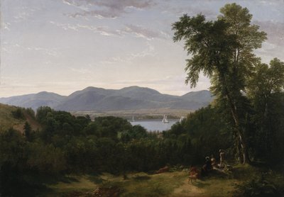 تلال منارة على نهر هدسون ، 1852 بواسطة Asher Brown Durand