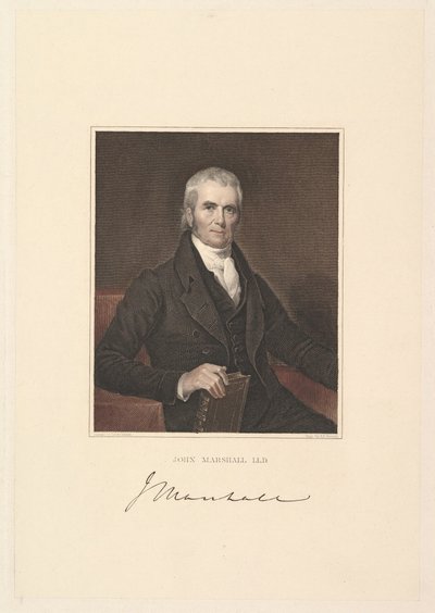 رئيس القضاة جون مارشال ، 1833. بواسطة آشر براون دوراند