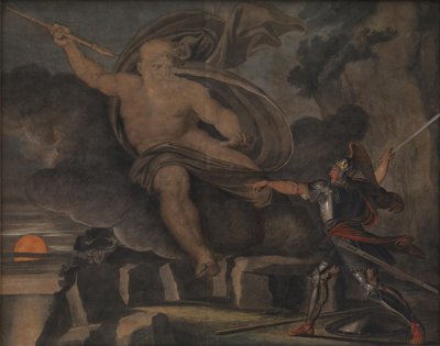 معركة فينغال مع روح لودا بواسطة Asmus Jacob Carstens