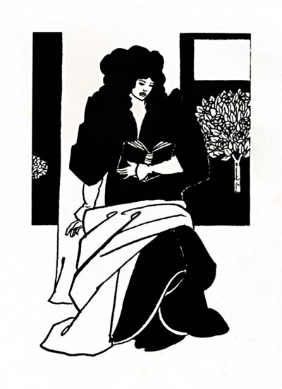 رسم توضيحي من مورتي دارثر ، 1893-1894 ، 1923 بواسطة اوبري بيردسلي