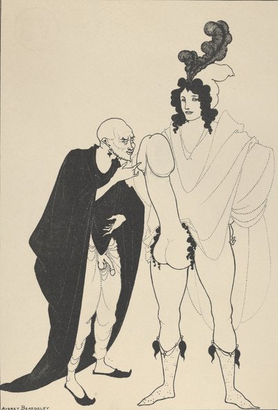 The Examination of the Herald، for The Lysistrata of Aristophanes، ca. The Examination of the Herald، for The Lysistrata of Aristophanes، كاليفورنيا. 1926. بواسطة اوبري بيردسلي