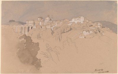 Ariccia شوهد من عبر الوادي بواسطة أغسطس كريستيان جيست