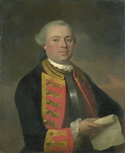 يوهان أرنولد زوتمان (1724-1793) ، نائب الأميرال بواسطة أغسطس كريستيان هوك