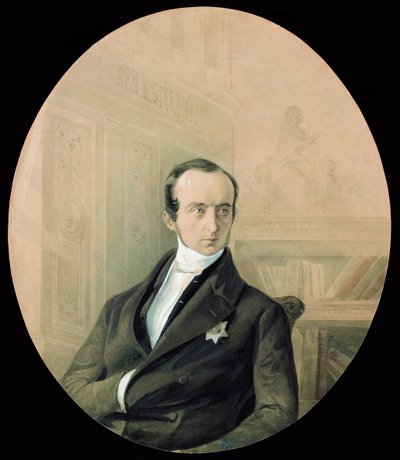 صورة للأمير فلاديمير فيودوروفيتش أودويفسكي 1803-1869 ، نهاية أربعينيات القرن التاسع عشر. بواسطة أغسطس فريدريشوفيتش بيتزولد