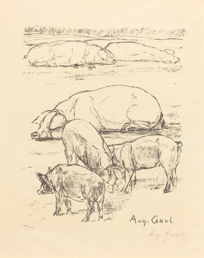 الخنازير بواسطة August Gaul