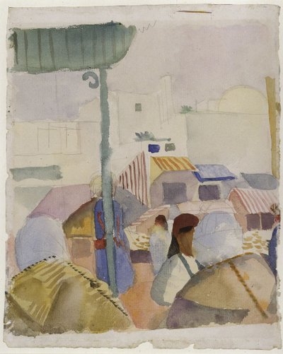 سوق تونس الثاني 1914 بواسطة أغسطس ماكي