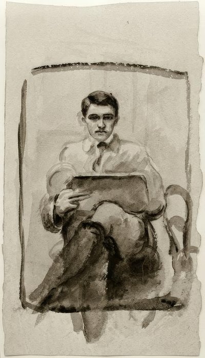 صورة ذاتية ، رسم بواسطة أغسطس ماكي