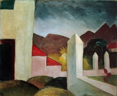 المناظر الطبيعية التونسية بواسطة August Macke