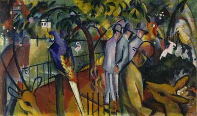 حديقة الحيوان 1 ، 1912 بواسطة August Macke