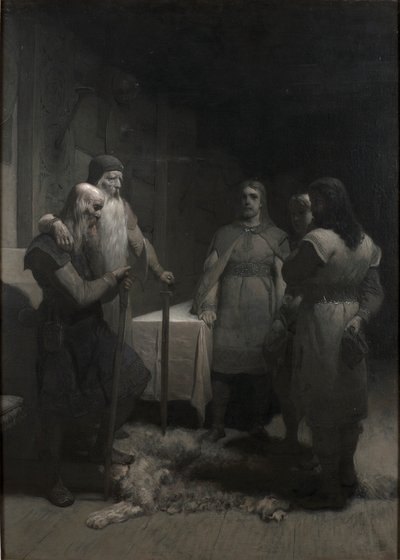 ملحمة Frithiof: King Bele و Thorsten Vikingsson ، 1880. بواسطة أغسطس Malmström