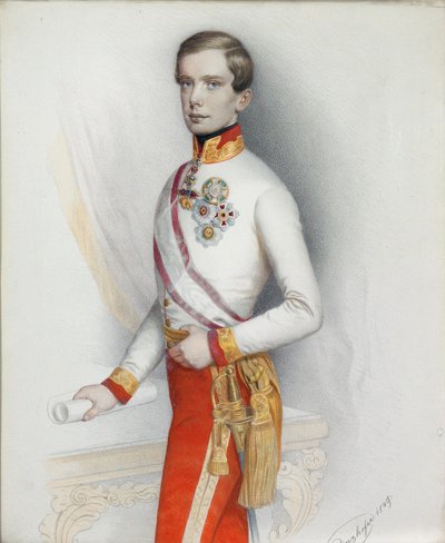 صورة الإمبراطور فرانز جوزيف الأول من النمسا ، 1849. بواسطة أغسطس Prinzhofer