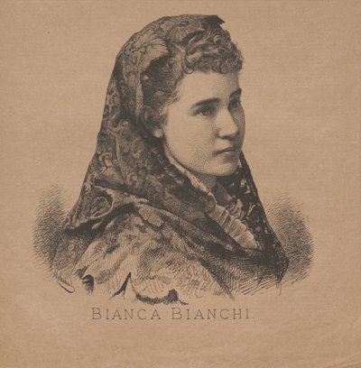 صورة لمغنية الأوبرا بيانكا بيانكي 1855-1947 ، 1879. بواسطة أغسطس شوبرت