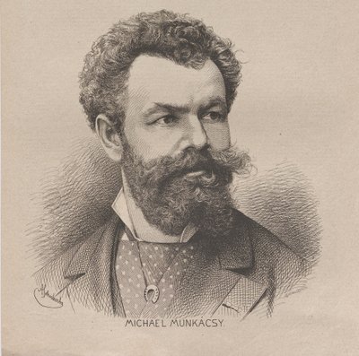 صورة للفنان ميهالي فون مونكاسي 1844-1900 ، 1880. بواسطة أغسطس شوبرت