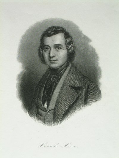 صورة للشاعر هاينريش هاينه 1797-1856 ، 1842 بواسطة August Weger