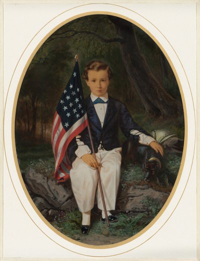 صورة لصبي يحمل علماً، 1859 (صورة فوتوغرافية) بواسطة أغسطس ويندروث