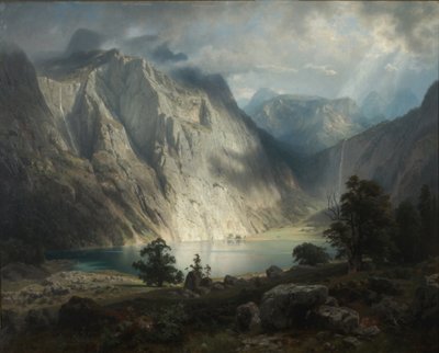 Obersee بالقرب من Berchtesgaden بواسطة أغسطس فيلهلم ليو
