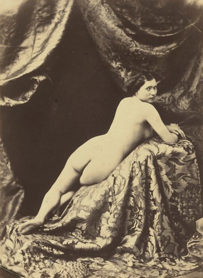 دراسة عارية، ج. 1855 (صورة فوتوغرافية) بواسطة أوغست بيلوك