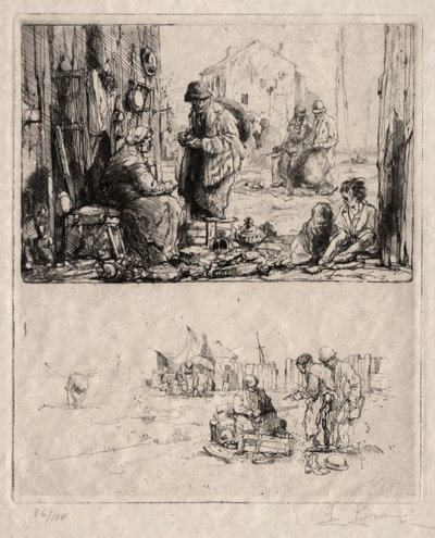 على التحصينات في سان أوين بواسطة Auguste Brouet