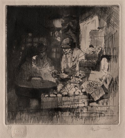 بائع الكستناء بواسطة أوغست برويت