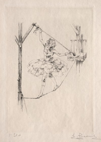 راقصة مشدودة بواسطة أوغست برويت