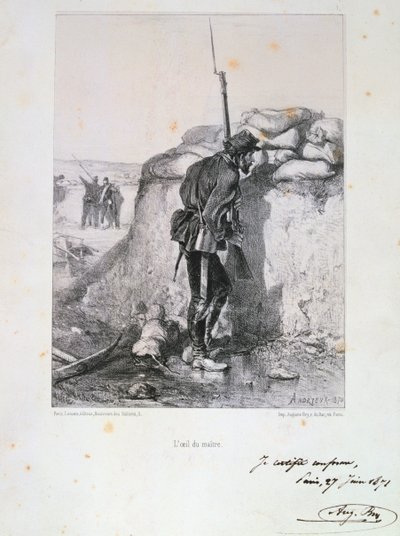 حصار باريس ، الحرب الفرنسية البروسية ، 1870 1871. بواسطة أوغست بري