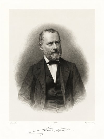 بون لويس هنري مارتن ، 1865-66 بواسطة Auguste Charles Lemoine