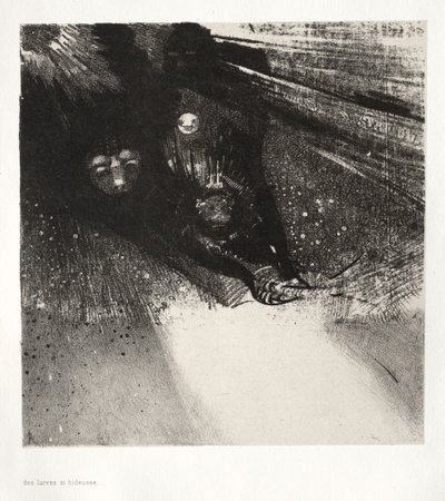 يرقات شبيهة بواسطة Odilon Redon